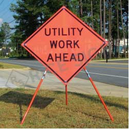 Economy Tripod Sign Stand for Roll-Up and Aluminum Signs